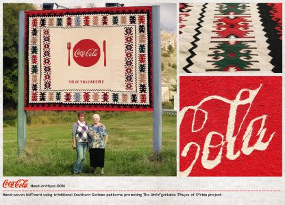 Coca-Cola’dan El Yapımı Kanaviçe Billboardlar